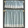 Blue Nursery Hearts Cottage Curtains