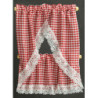 Gingham Red Kitchen Curtains