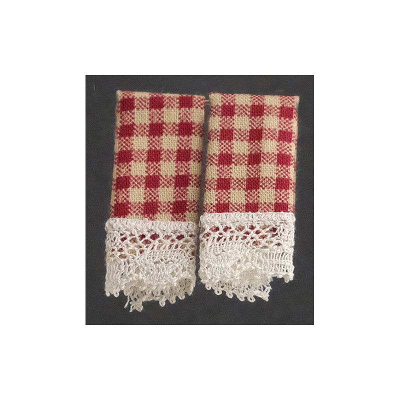 DISH TOWELS: COUNTRY RED (2)