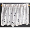 CURTAIN: EMBROIDERED TIER, WHITE