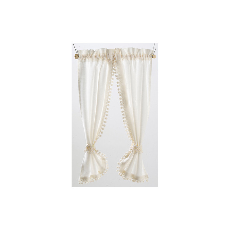 Miniature Ecru Country Curtains