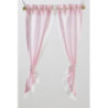 DEMI CURTAINS: TIE BACK, PINK