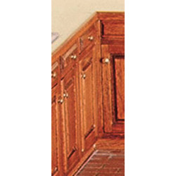 Assembled Cabinet, 1 1/2 in Base, White