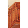 Assembled Cabinet, 1 1/2 in Base, White