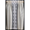 CURTAIN: CHAMPAGNE/WHITE LACE