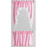 CURTAINS: RUFFLED CAPE SET, PINK
