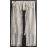 CURTAINS: VICTORIAN PRISCILLA, ECRU