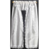 CURTAINS: VICTORIAN PRISCILLA, WHITE