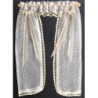 DEMI CURTAINS: VICTORIAN, ECRU