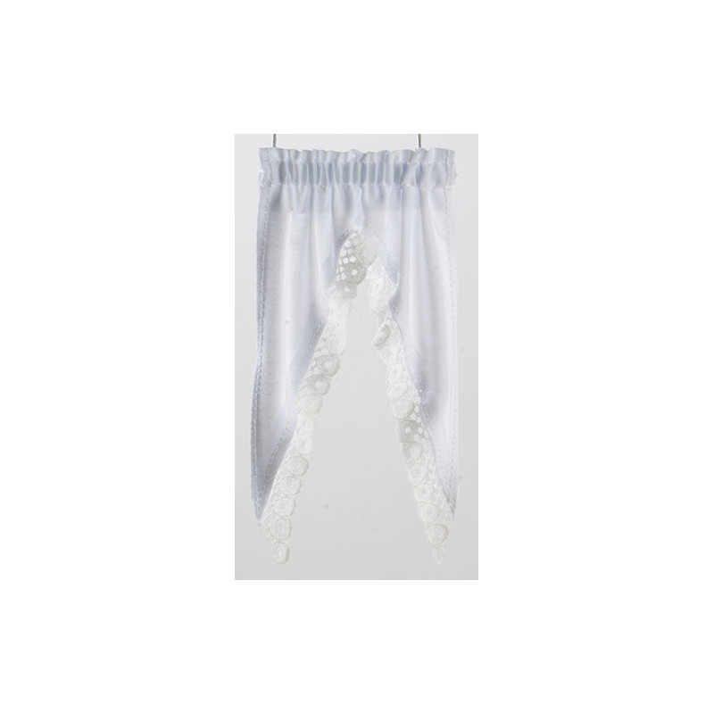 CURTAINS: ATTIC WINDOW, WHITE