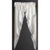 CURTAINS: TIFFANY RUFFLE, ECRU