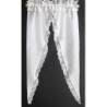 CURTAINS: TIFFANY RUFFLE, WHITE