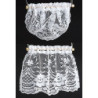 CURTAINS: COUNTRY CROCHET LACE, WHITE