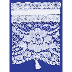 SHADE: STANDARD WINDOW, WHITE LACE