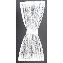 DOOR PANEL: GATHERED, WHITE, LONG