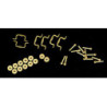 BAIL DRAWER PULL W/ROUND BACKPLATE 6PCS