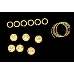 SHERATON DRAWER PULL 6PCS BRASS