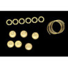 SHERATON DRAWER PULL 6PCS BRASS