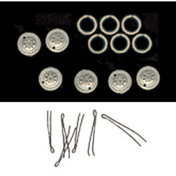SHERATON DRAWER PULL 6PCS SILVER