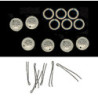 SHERATON DRAWER PULL 6PCS SILVER