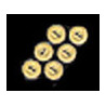 SMALL ROUND ESCUTCHEONS 6PCS BRASS