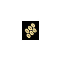 SMALL OVAL ESCUTCHEON 6PCS BRASS
