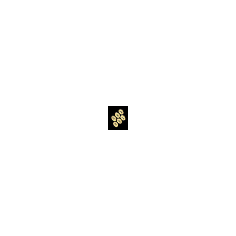 SMALL OVAL ESCUTCHEON 6PCS BRASS