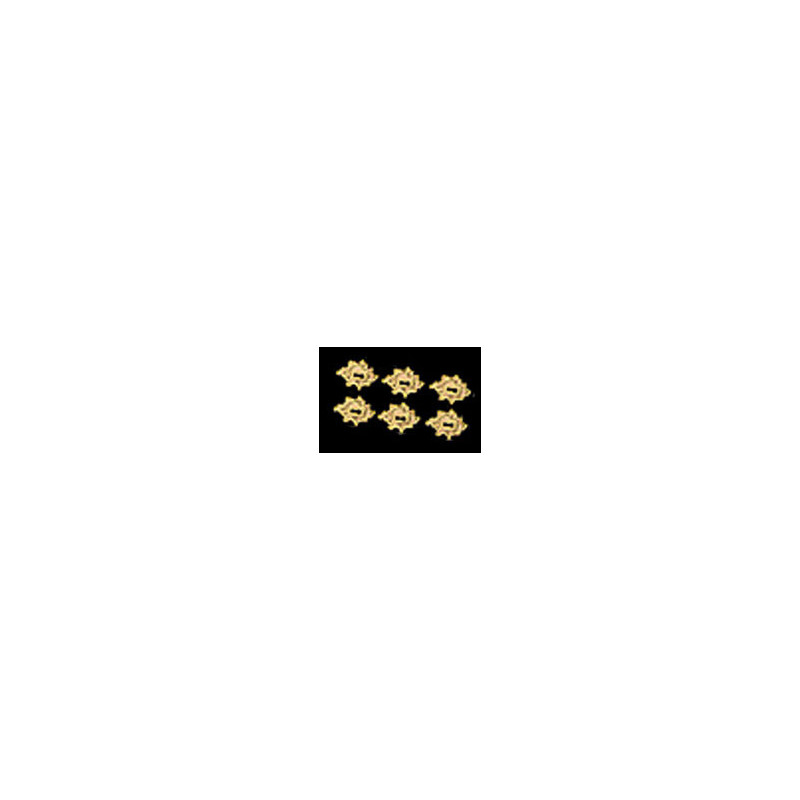 LARGE FRENCH ESCUTCHEON 6PCS