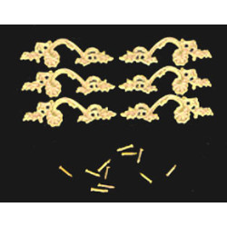 LARGE FRENCH DRAWER PULL 6PCS