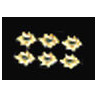 SMALL FRENCH ESCUTCHEON 6PCS