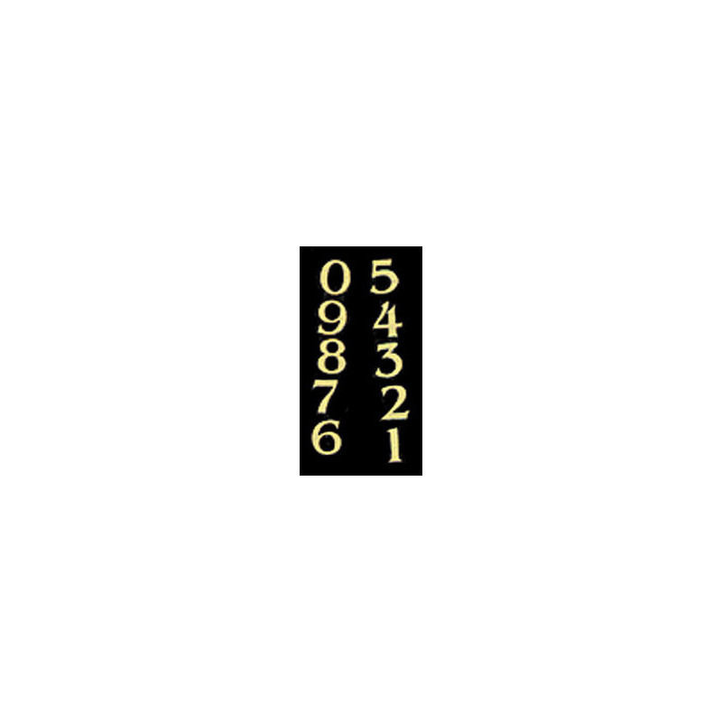 HOUSE NUMBERS 1 SET (0-9)