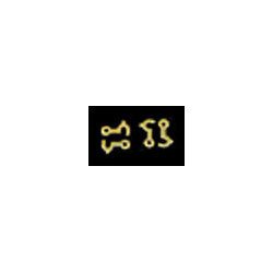 BRASS FLAT HOOKS 4PCS