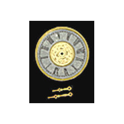 6IN SILVER DIAL W/HANDS/BRASS BACKPAN