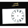 4-1/2IN WHITE RECT. CLOCK FACE W/HANDS