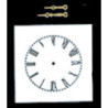 SQUARE ROMAN CLOCK FACE W/HANDS