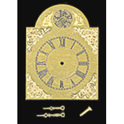 BRASS BREAK-ARCH CLOCK FACE W/HANDS