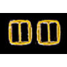 COLONIAL MILITARY BUCKLES 2PCS