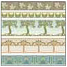 6 pack Wallpaper: Arts & Crafts Borders