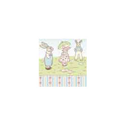 6 pack Wallpaper: Bunny Parade