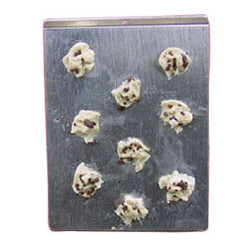 COOKIE DOUGH ON COOKIE SHEET