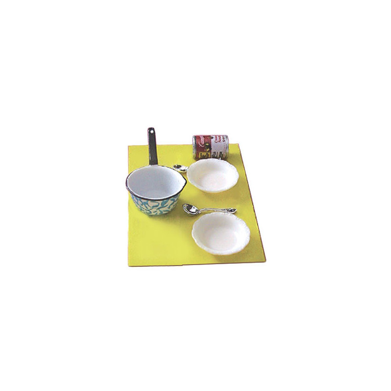 SOUP W/PAN, BOWLS & SPOONS