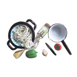 SPAGHETTI IN COLANDER W/PAN & ACCESS.