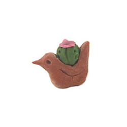 BIRD PLANTER W/CACTUS ASSORTED
