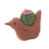 BIRD PLANTER W/CACTUS ASSORTED