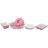 ROASTER/PAN SET 5PCS FLOW RED