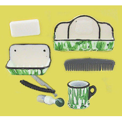 SHAVING ACCESSORIES 6PCS FLOW GREEN
