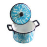 KETTLE W/LID/FLOW BLUE