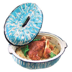 CHICKEN & DRESSING/FLOW BLUE ROASTER