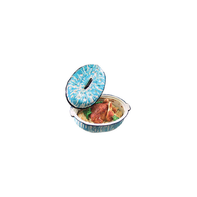 CHICKEN & DRESSING/FLOW BLUE ROASTER