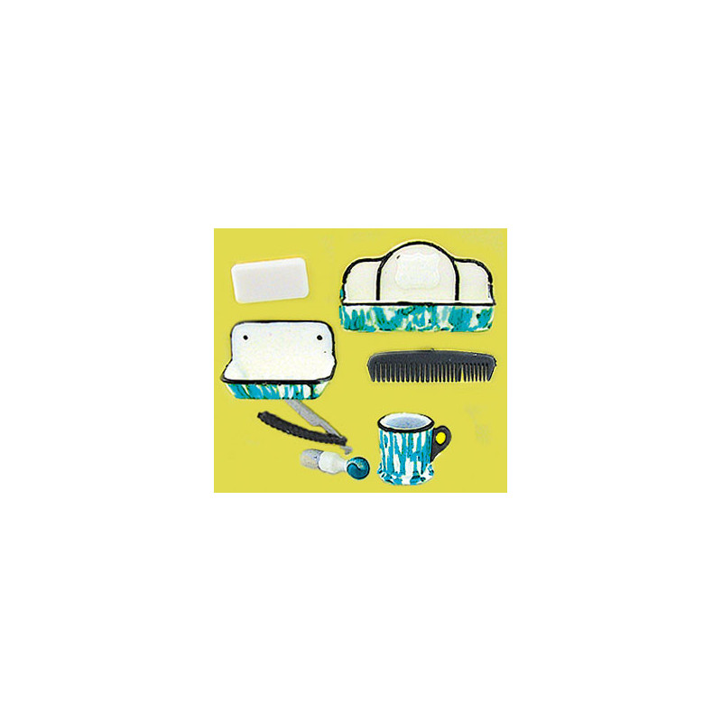 SHAVING ACCESSORIES 6 PCS FLOW BLUE
